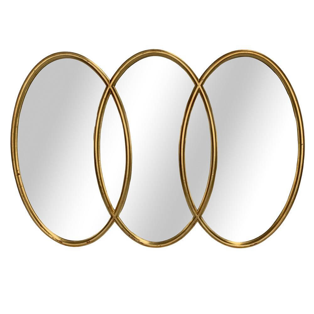 Oval Framed Mirror